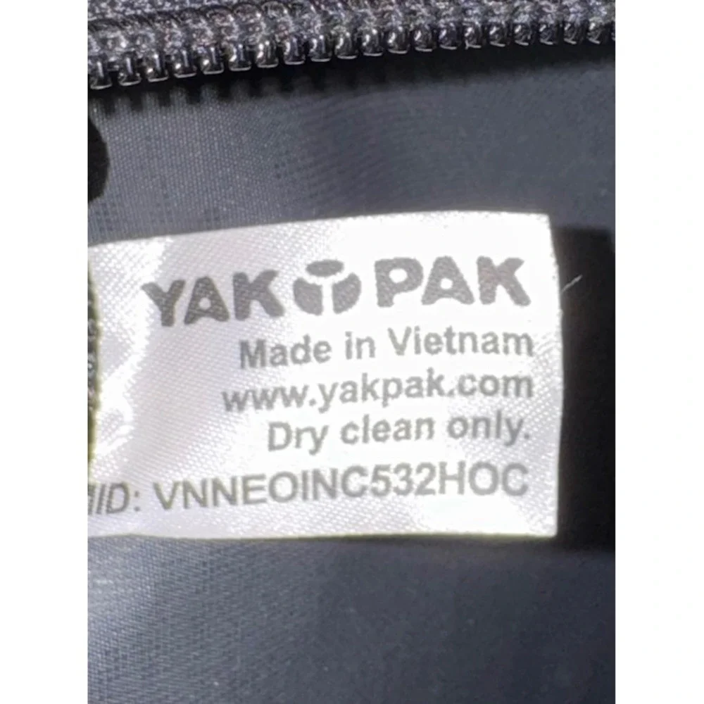 Yak‎ Pak Mini Backpack Graffiti Skull Print Black Neon Small Daypack Streetwear